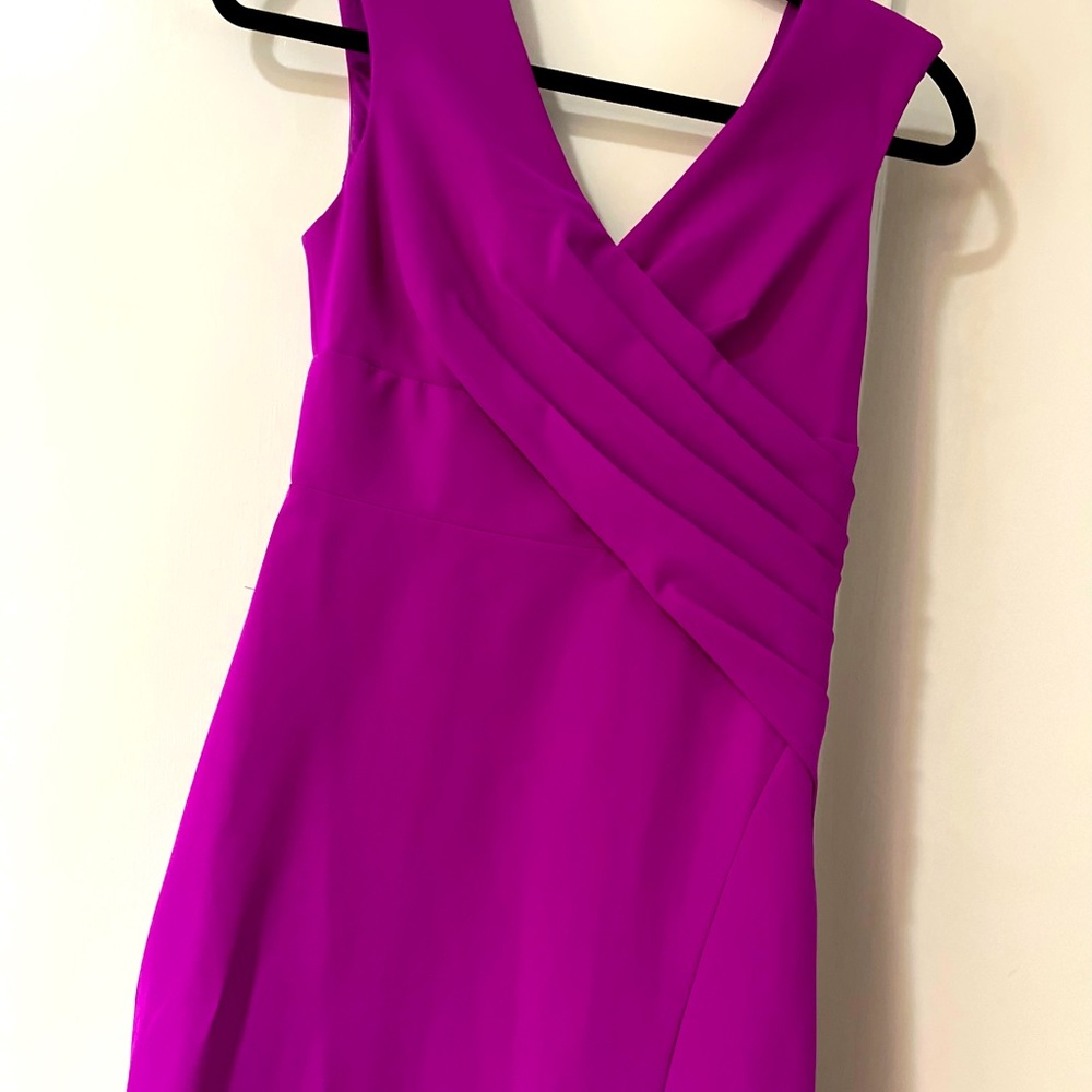 Long, beautiful, magenta dress